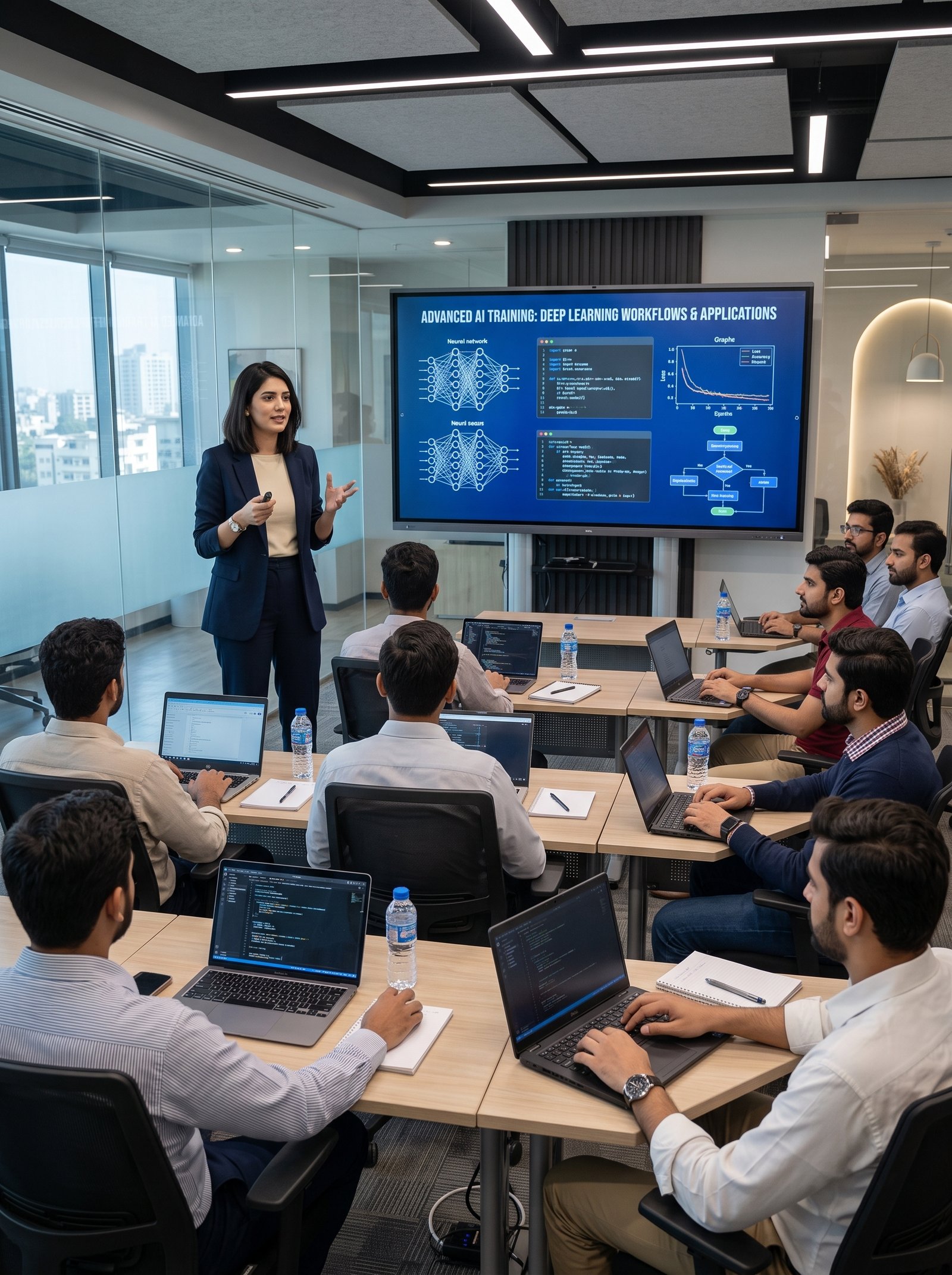 Advanced AI deep learning workflows training
